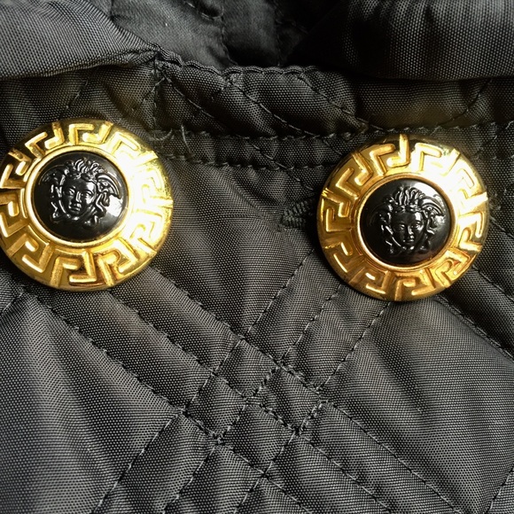 Rare VERSACE Vintage Quilted Jacket XS - Picture 11 of 17